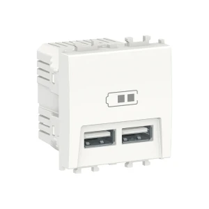 Розетка usb easy styl 2.1 a 5 в белый schneider-electric