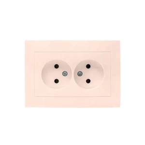 Priză dublă rosa 16 a 220 - 240 v crem elmos