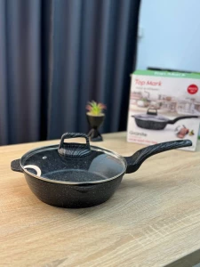 Tigaie marmura cu capac 24 cm