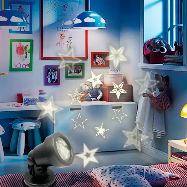 Лазерный проектор led звездочки 14 x 10,3 x 35 см rexant 2