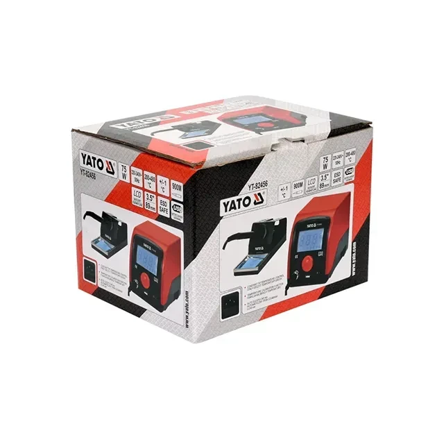 Паяльная станция с контролем температуры yato yt82456 75 вт 220 - 240 в 200 - 480 °с 3