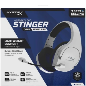 Căști gaming hyperx cloud stinger core ps4, fără fir, alb Thumbnail 9