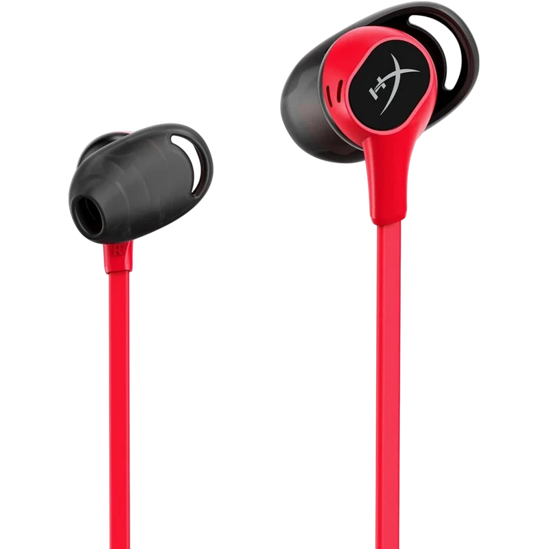 Игровая гарнитура hyperx cloud buds, беспроводной, черный/красный 2