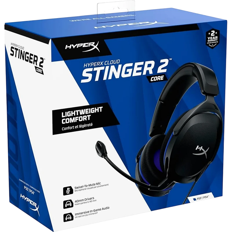 Căști pentru telefoane mobile hyperx cloud stinger 2 core, cu fir, negru 8