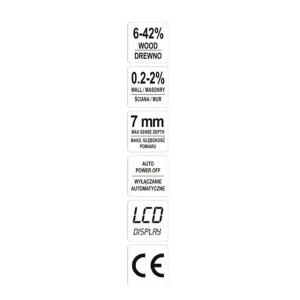 Umidometru pentru lemn 73140 yato Thumbnail 3
