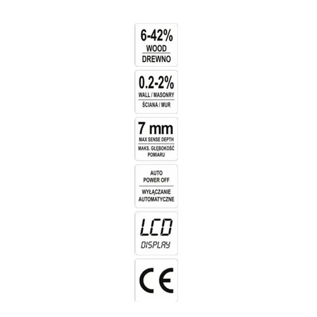 Umidometru pentru lemn 73140 yato 3