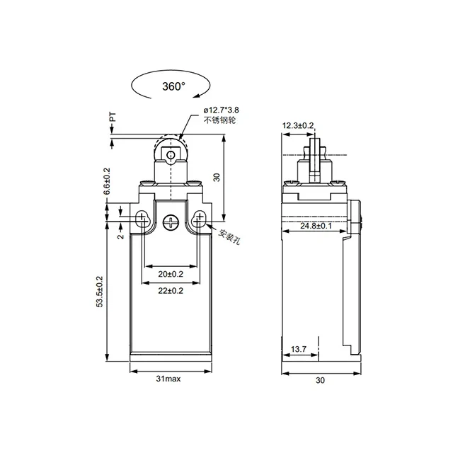 Limitator de cursă himel kp-103 10 a 380 v 2