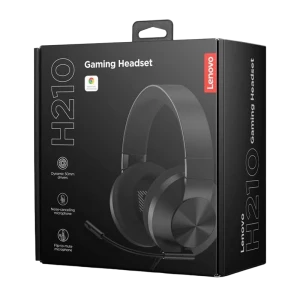 Căști gaming Lenovo Legion H210, Cu fir, Negru