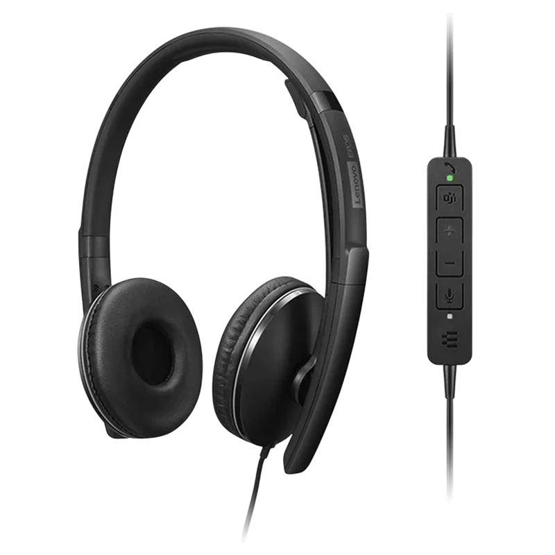 Căști lenovo anc headset gen 2 teams, negru 2