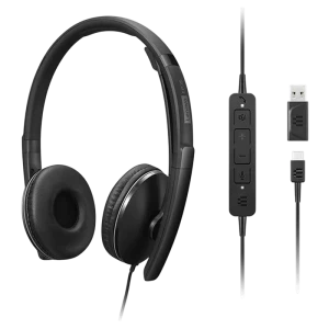 Наушники lenovo anc headset gen 2 teams, чёрный