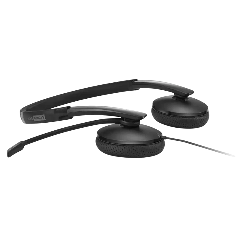 Căști lenovo voip teams wired, negru 6