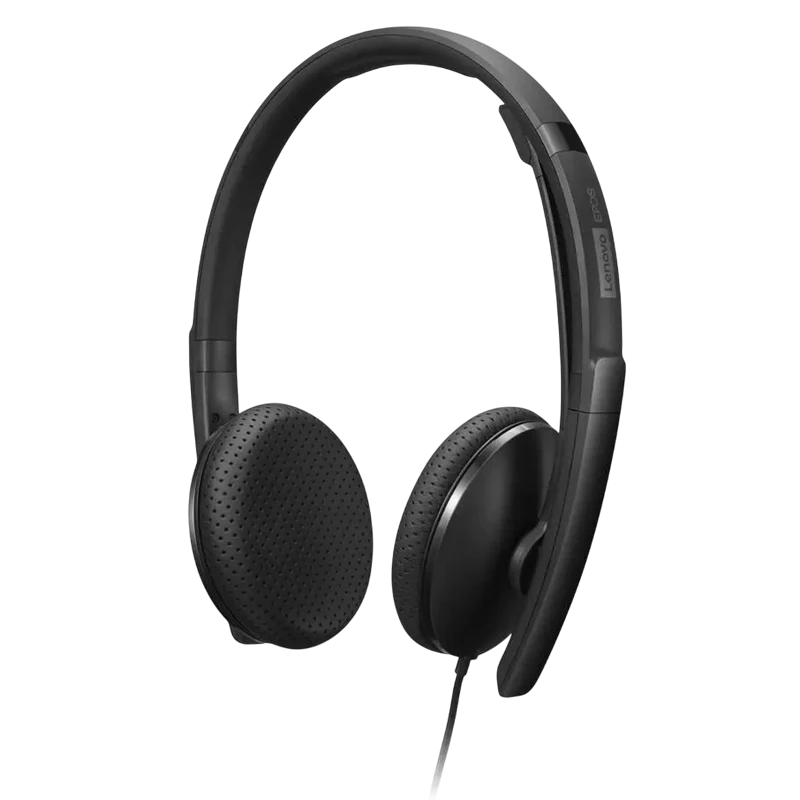 Căști lenovo voip teams wired, negru 4