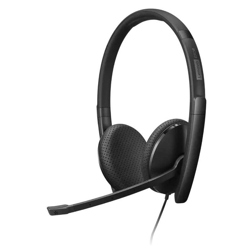 Căști lenovo voip teams wired, negru 8