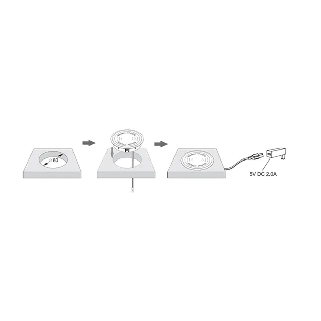 Încărcător wireless încorporabil qi v1.2 10 w orno 2