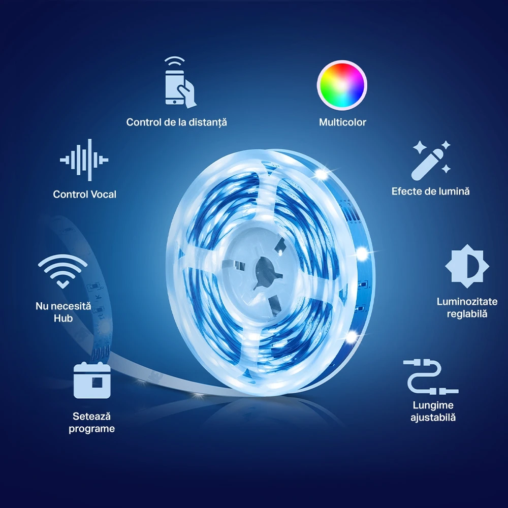 Bandă cu led-uri tp-link tapo l900-10, multicolor 6