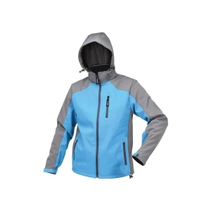 Scurtă cu glugă yato softshell xxl albastru/gri