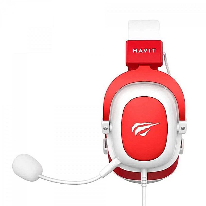 Игровая гарнитура havit h2002d, проводной аналоговый, белый красный 6