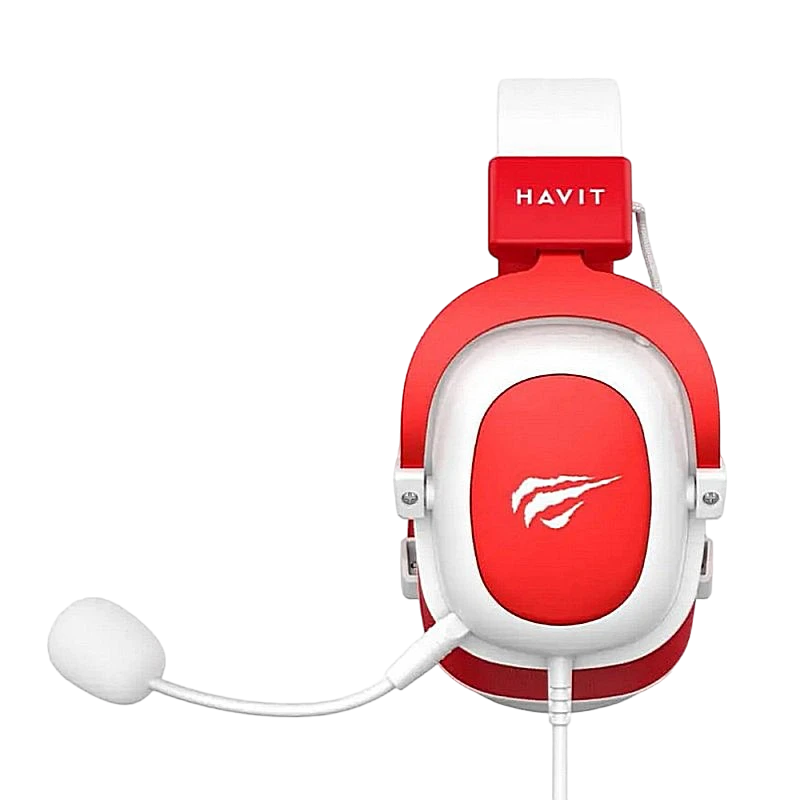 Игровая гарнитура havit h2002d, проводной аналоговый, белый красный 10