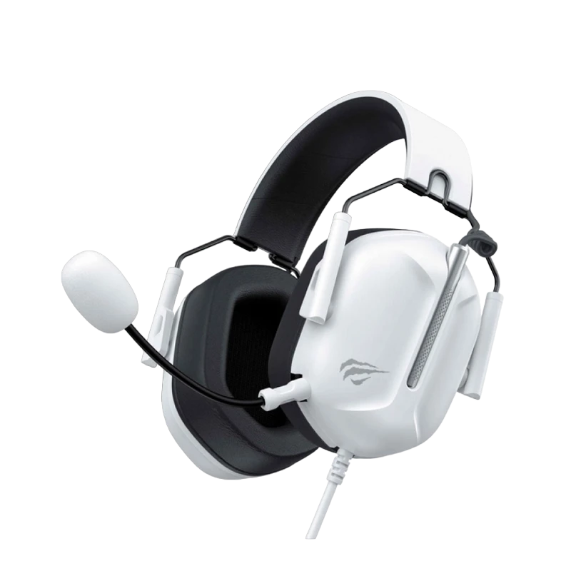 Căști gaming havit h2033d, cu fir, alb 2