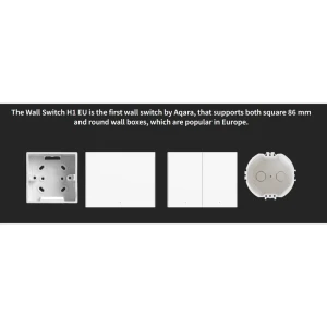 Умный выключатель aqara smart wall switch h1, белый Thumbnail 5