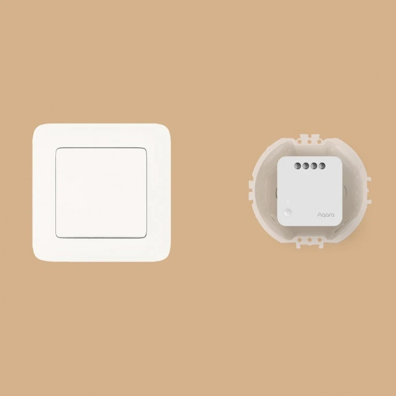 Умное силовое реле aqara single switch module t1, no neutral, белый 2