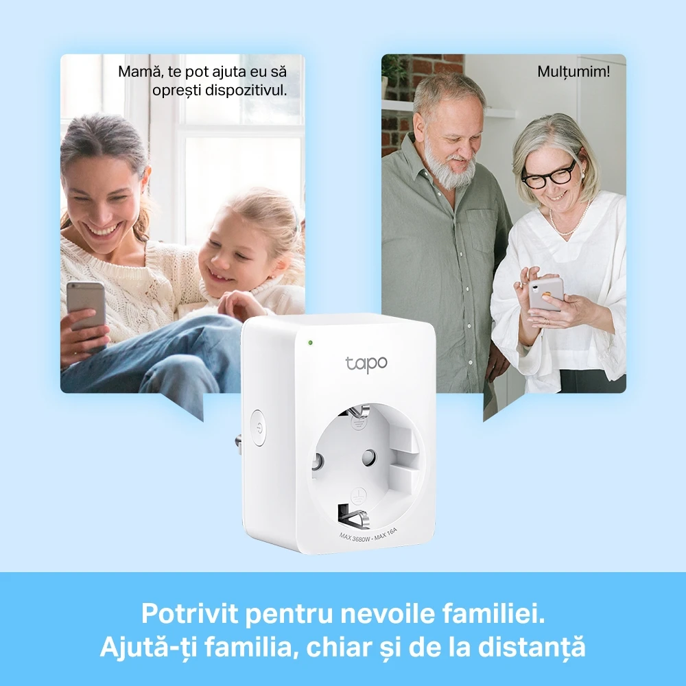 Priză inteligentă tp-link tapo p110, alb 4