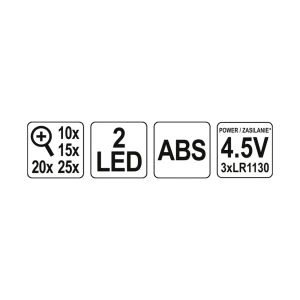 Ochelari cu lupă cu fixare pe cap yato 73840 4.5 v Thumbnail 5