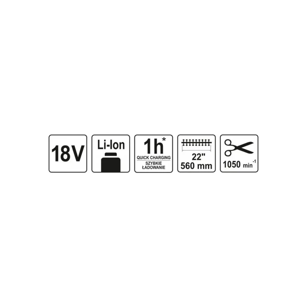 Foarfeca de taiat gard viu electric yato yt82833 18 v 560 mm 4