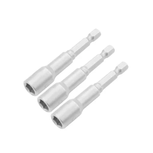 Set biți tubulari hexagonal 3 buc. 6 mm 1/4" 65 mm tolsen