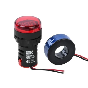 Индикатор напряжения и тока iek ad127-vam 500 в ip40 красный