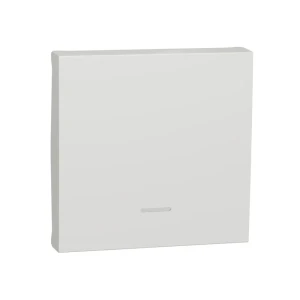 Клавиша выключателя с индикатором unica studio белый 2 модуля schneider-electric