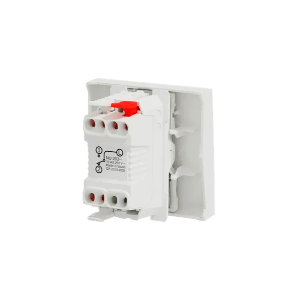 Переключатель проходной nu320318 unica studio 10 a 250 в белый schneider-electric 2