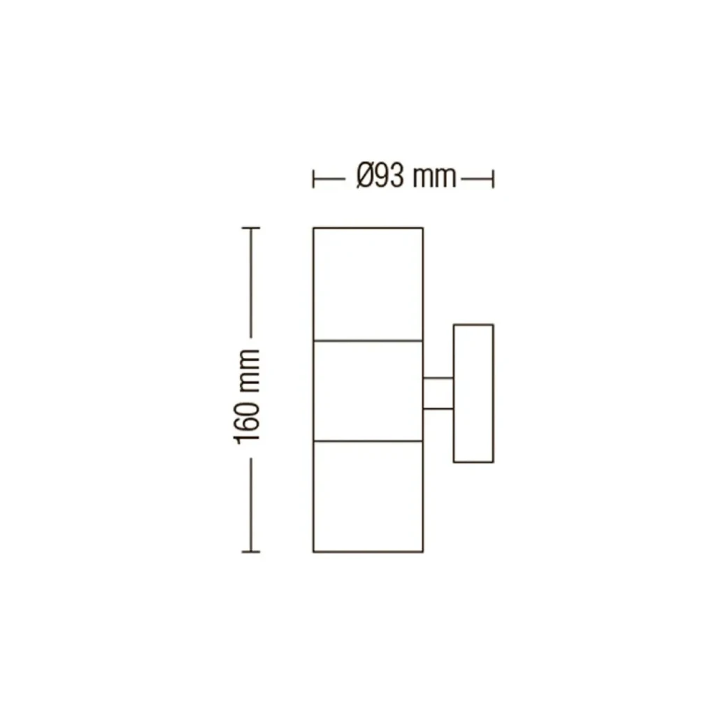 Corp de iluminat manolya-2 35 w gu10 220 - 240 v ip44 horoz 2