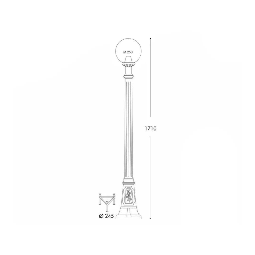 Светильник artu/g250 8.5 вт e27 220 - 240 в ip55 fumagalli 2