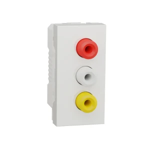 Rca розетка unica studio белый schneider-electric