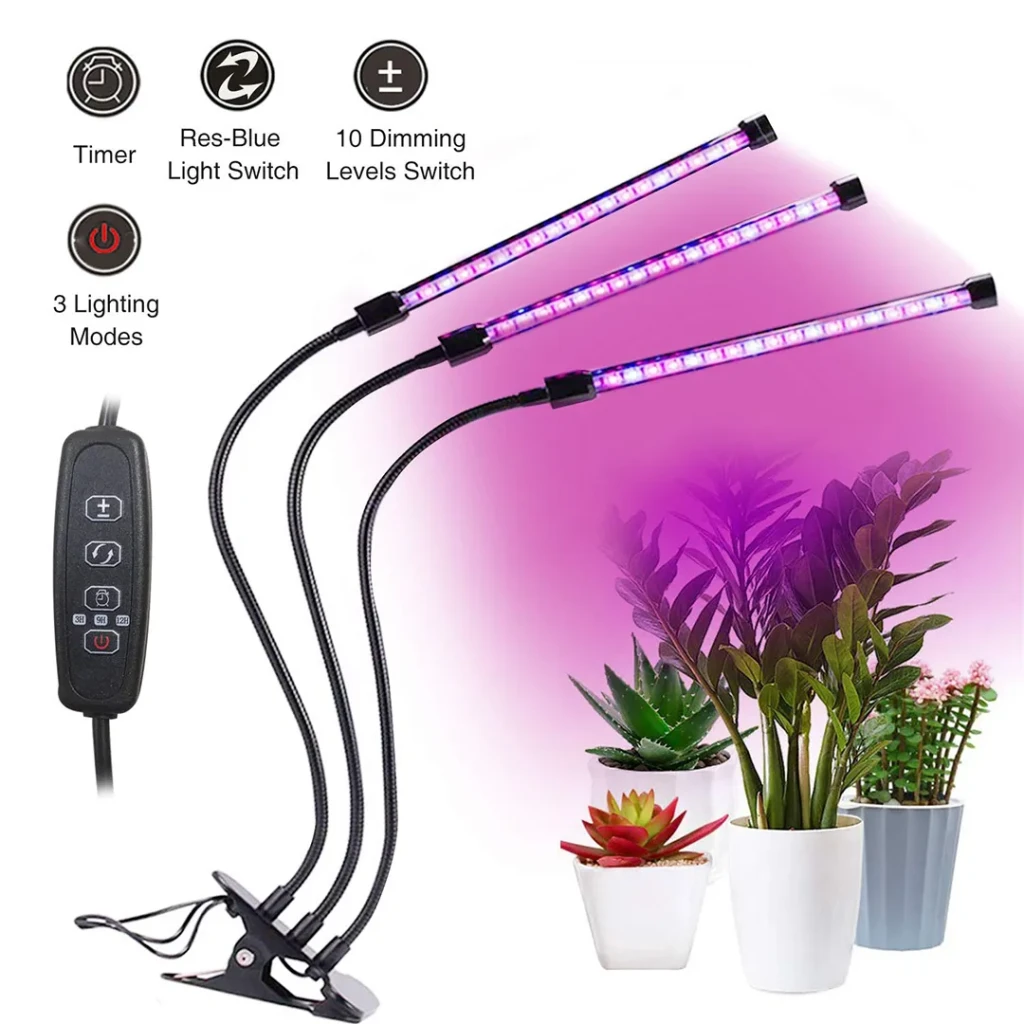 Светильник для выращивания растений bq-gl3-15w 15 вт 5 в/220 в led синий/красный/розовый металл/пластик elmos 3