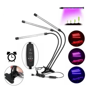 Corp de iluminat pentru creșterea plantelor bq-gl3-15w 15 w 5 v/220 v led albastru/roșu/roz metal/plastic elmos