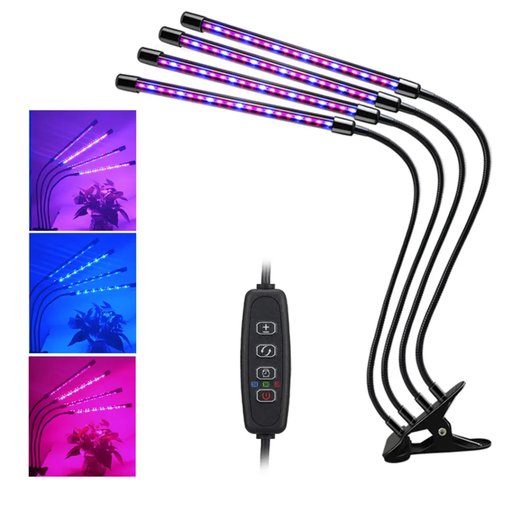 Светильник для выращивания растений bq-gl4-20w 20 вт 5 в/220 в led синий/красный/розовый металл/пластик elmos 3