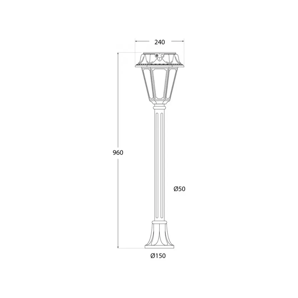 Солнечная лампа mizar/rosetta 2 вт 3000 - 4200 - 6500 k ip55 fumagalli 3