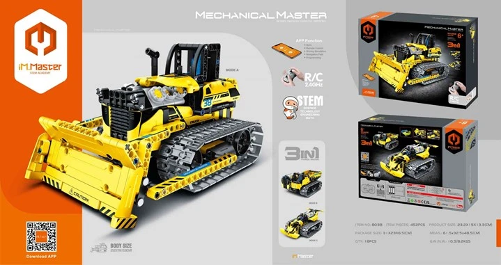 Конструктор с радиоуправлением im.master 3in1 bulldozer 6