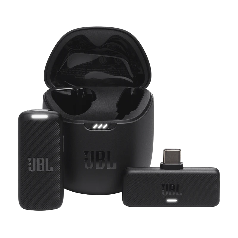 Microfon portabil pentru înregistrare vocală jbl quantum stream usb-c, fără fir, negru 5