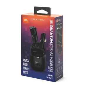 Microfon portabil pentru înregistrare vocală jbl quantum stream usb-c, fără fir, negru Thumbnail 10