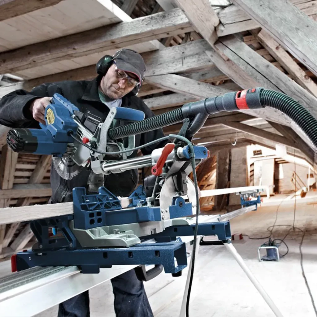 Ferăstrău circular de banc bosch gcm 8 sjl 1600 w 220 - 240 v 5500 rot/min 5