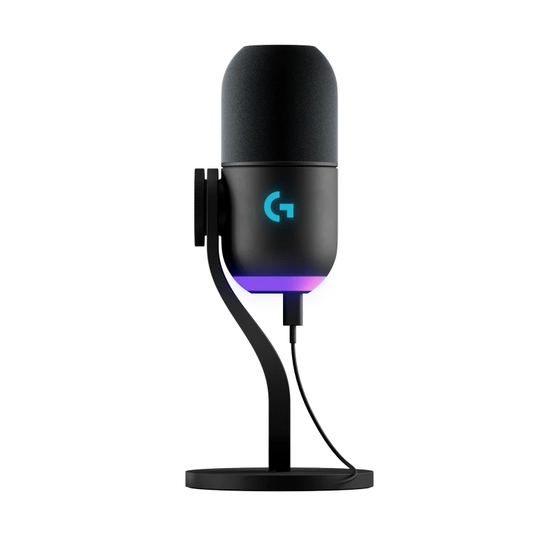 Игровой микрофон logitech yeti gx, проводной аналоговый, чёрный 4