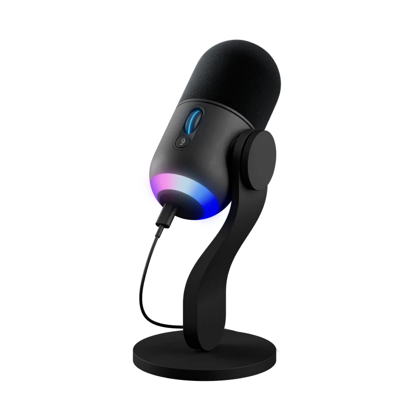 Игровой микрофон logitech yeti gx, проводной аналоговый, чёрный 6