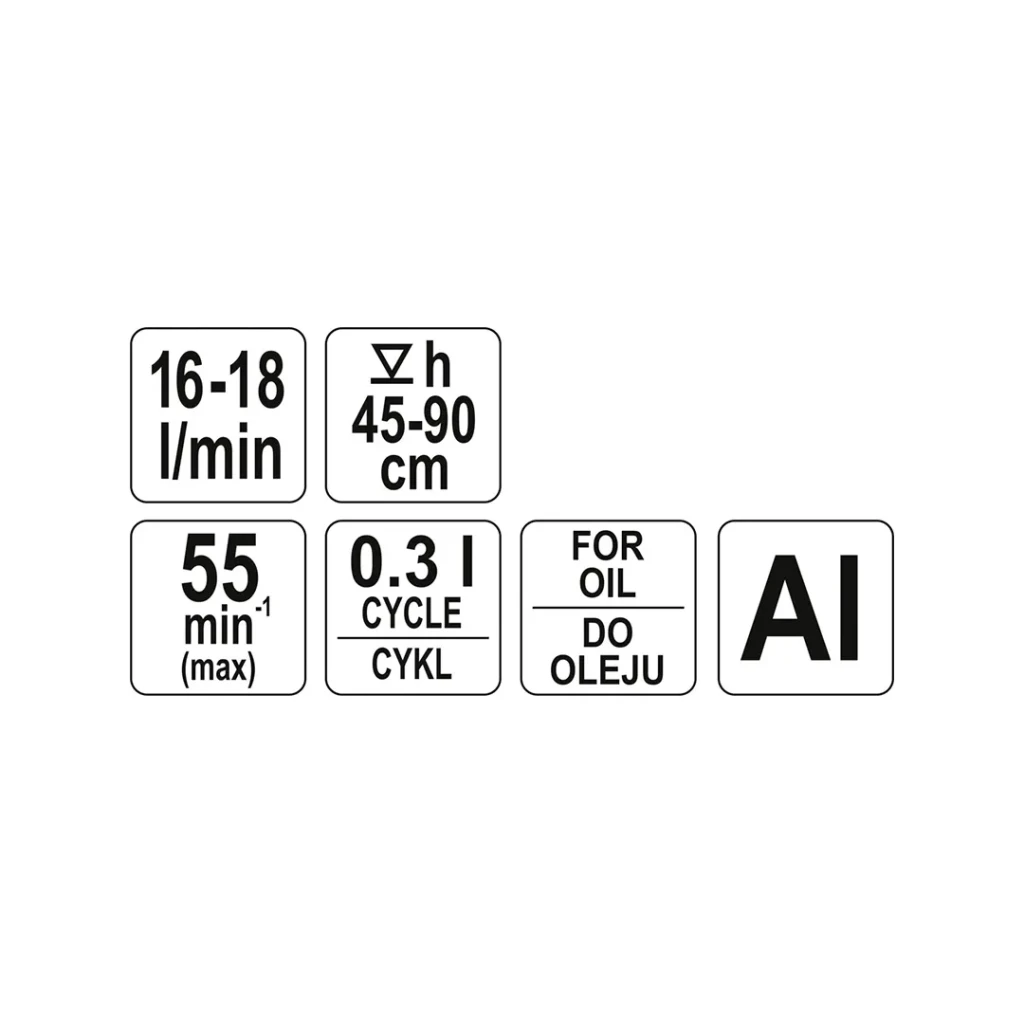 Pompă cu piston pntru ulei yato 2