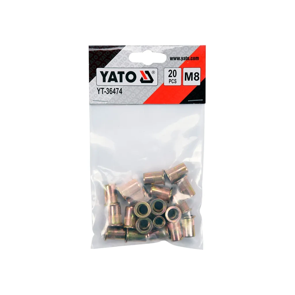 Nituri 8 * 18 mm yato oțel 20 buc. 2