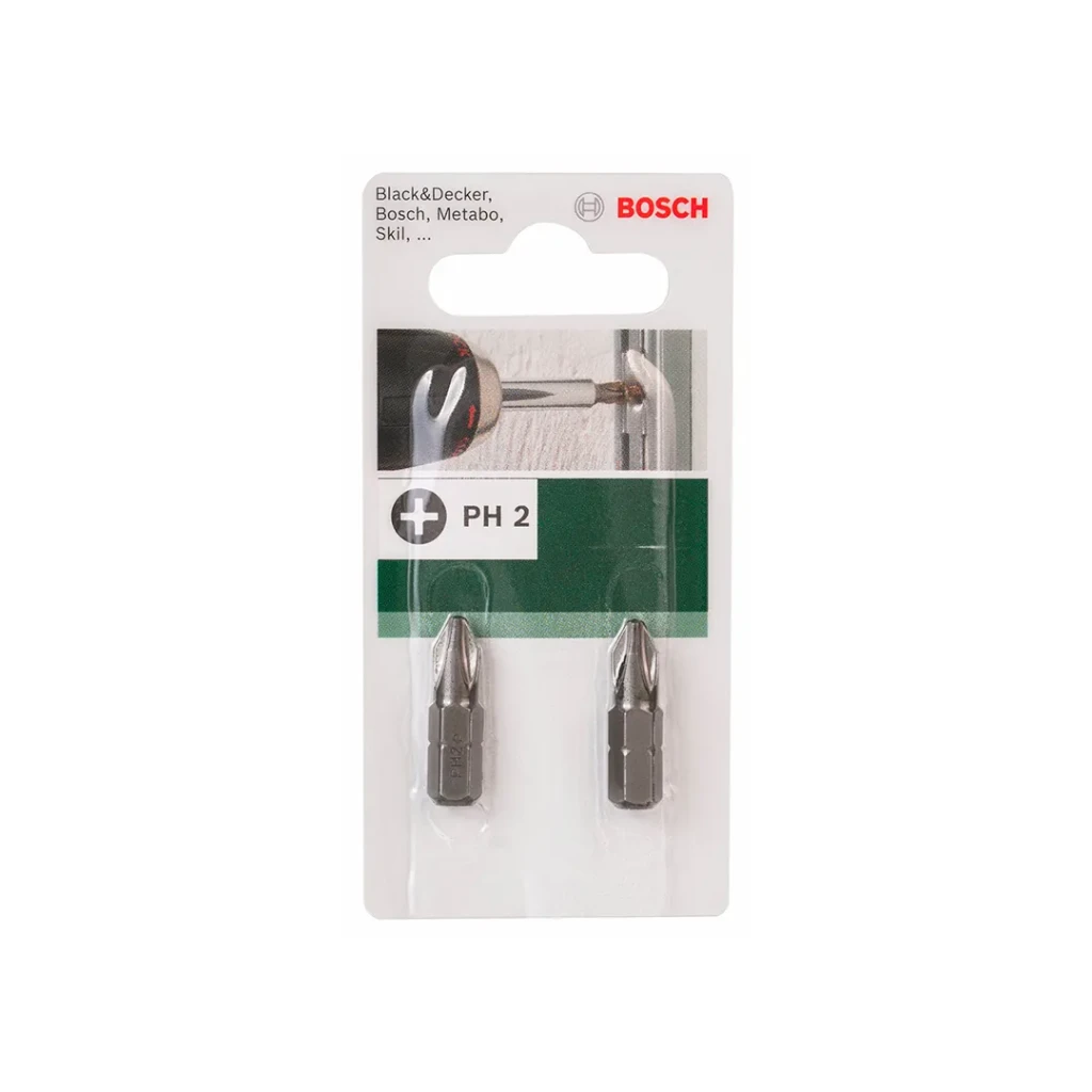 Набор бит 2 шт. ph2 1/4" 25 мм bosch 2