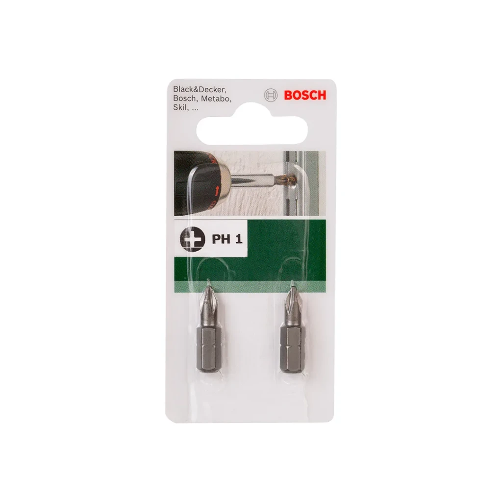Набор бит 2 шт. ph1 1/4" 25 мм bosch 2