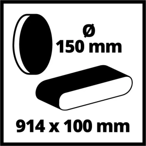 Mașină de șlefuit tc-us 380 380 w 220 - 240 v 1500 rot/min einhell Thumbnail 5